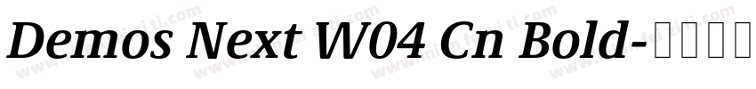 Demos Next W04 Cn Bold字体转换